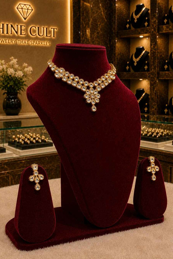 Rajwada Kundan Short Nacklesh NS-23