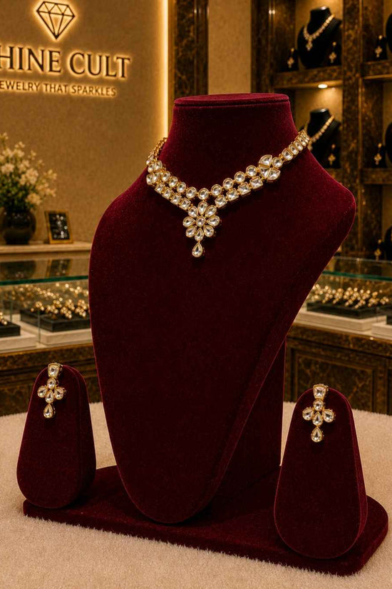 Rajwada Kundan Short Nacklesh NS-23