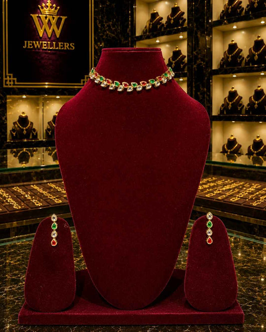 Rajwada Kundan Short Nacklesh NS-24