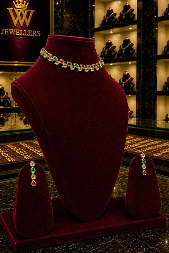 Rajwada Kundan Short Nacklesh NS-24