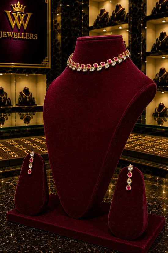 Rajwada Kundan Short Nacklesh NS-26