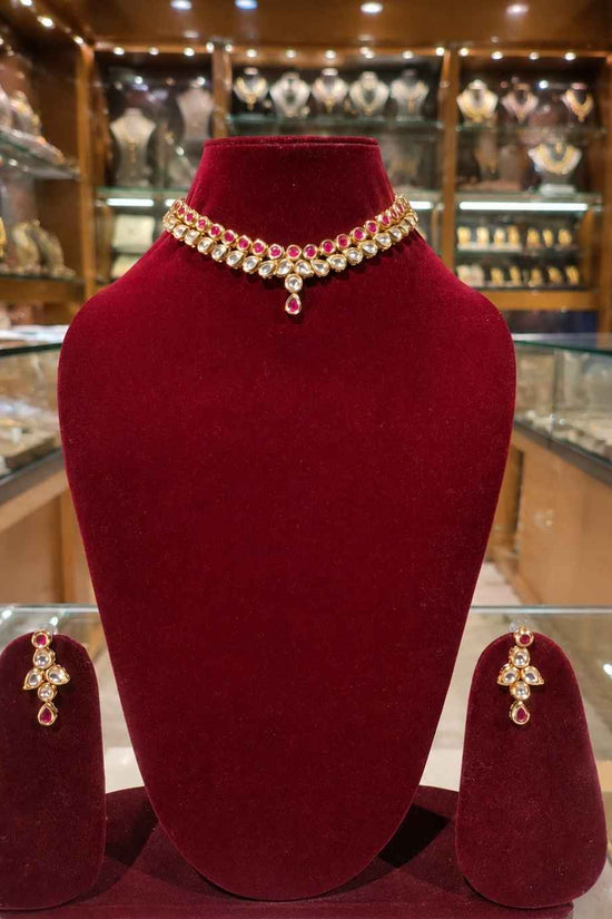 Rajwada Kundan Short Nacklesh NS-28
