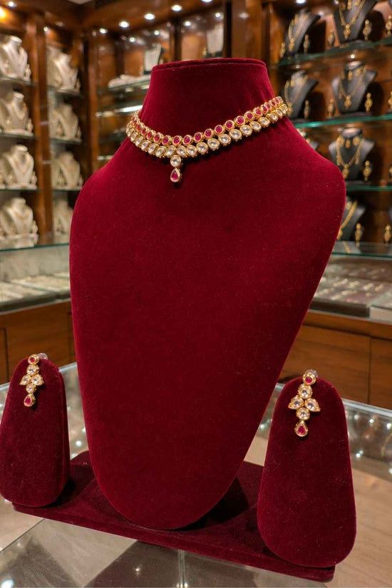 Rajwada Kundan Short Nacklesh NS-28