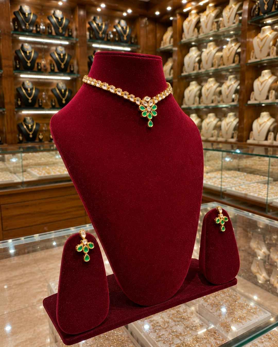 Rajwada Kundan Short Nacklesh NS-30