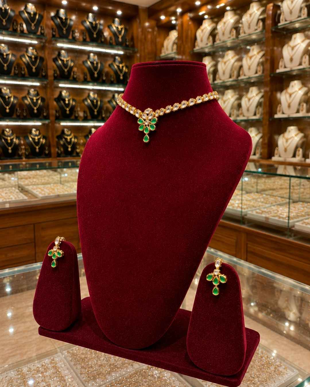 Rajwada Kundan Short Nacklesh NS-30