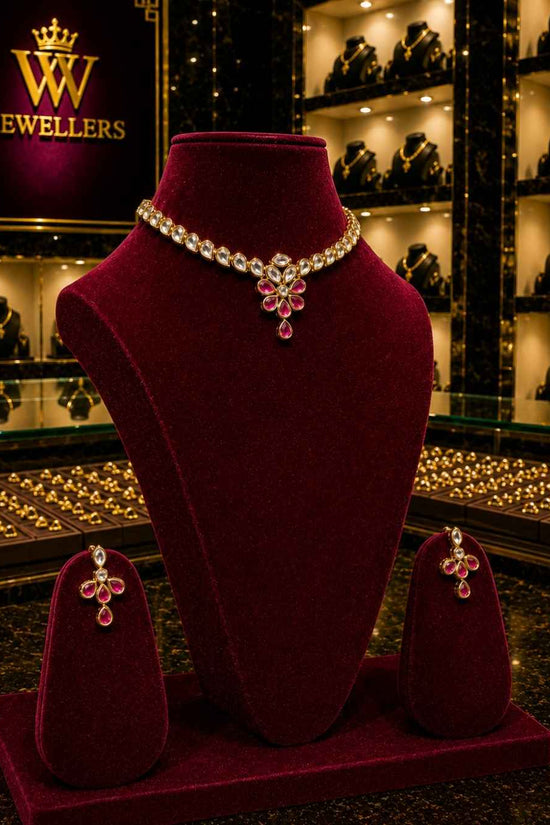 Rajwada Kundan Short Nacklesh NS-31