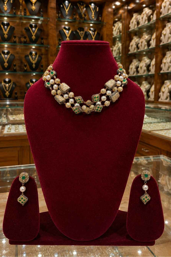 Rajwada Kundan Short Nacklesh NS-32