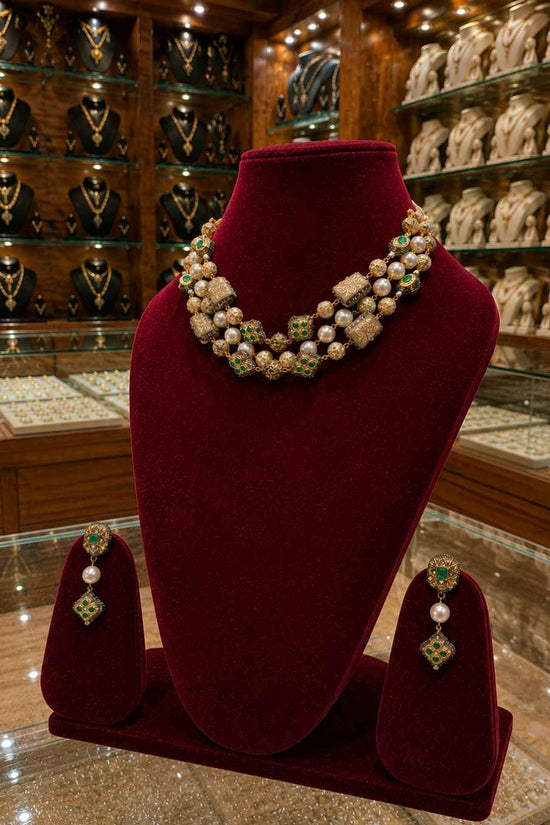 Rajwada Kundan Short Nacklesh NS-32