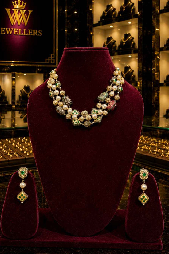 Rajwada Kundan Short Nacklesh NS-33