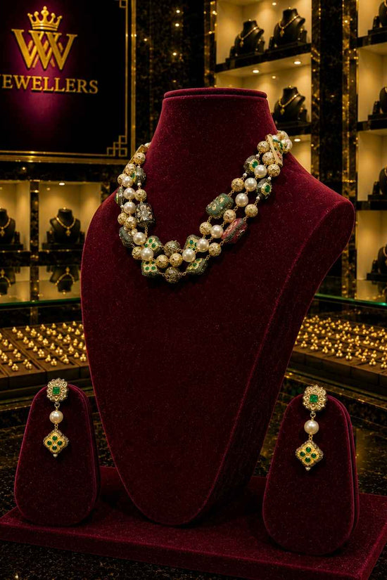 Rajwada Kundan Short Nacklesh NS-33