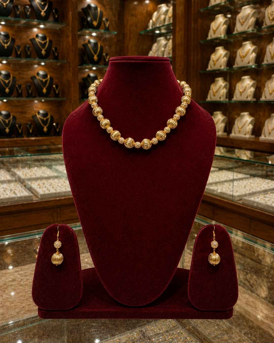 Rajwada Kundan Short Nacklesh NS-36