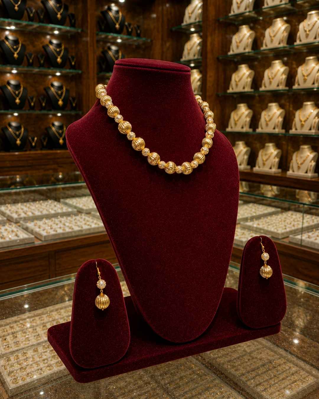 Rajwada Kundan Short Nacklesh NS-36