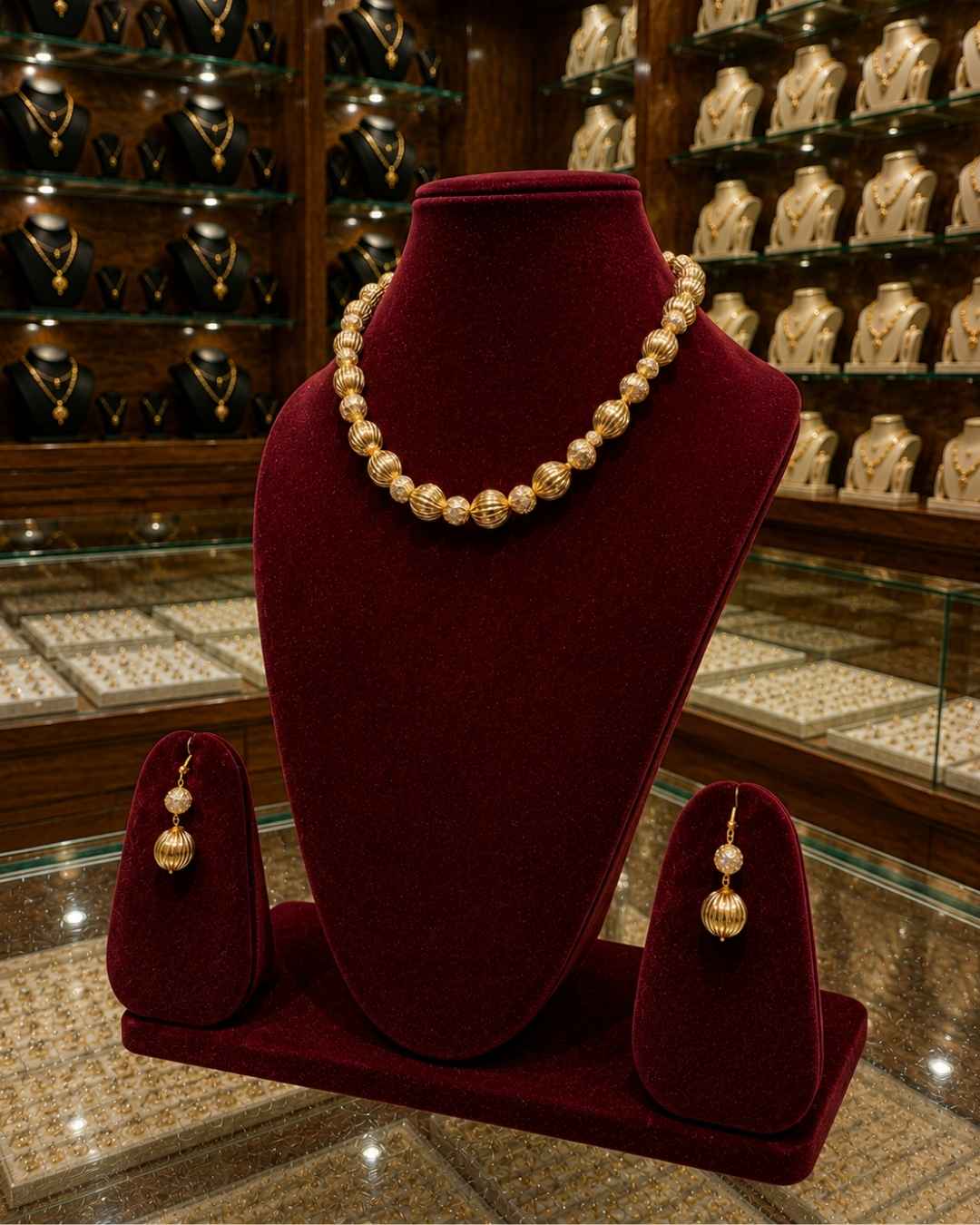 Rajwada Kundan Short Nacklesh NS-36