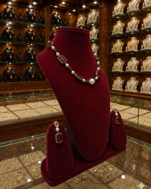Rajwada Kundan Short Nacklesh NS-38