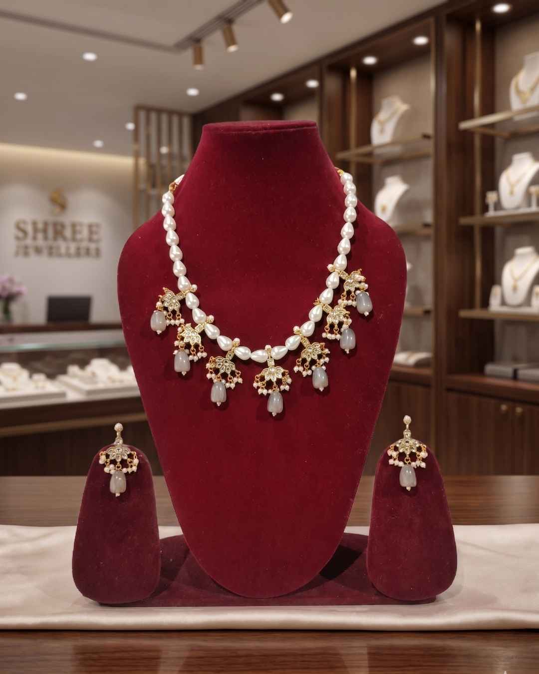 Rajwada Kundan Short Nacklesh NS-40