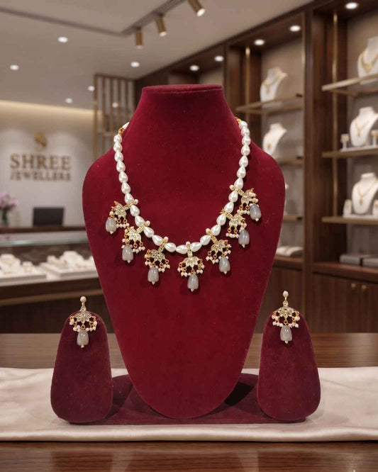Rajwada Kundan Short Nacklesh NS-40