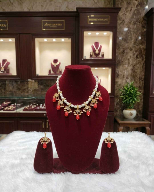 Rajwada Kundan Short Nacklesh NS-41