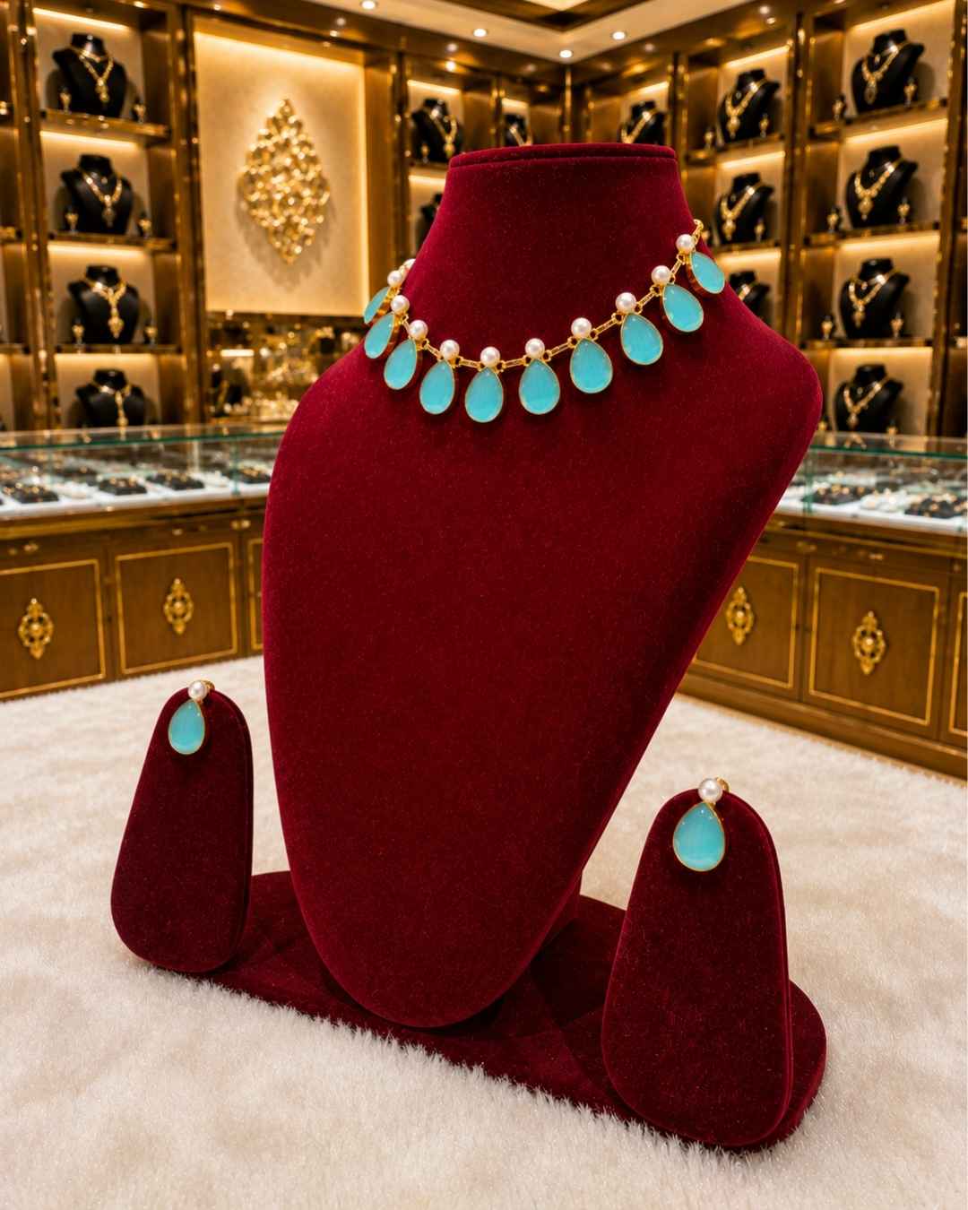 Rajwada Kundan Short Nacklesh NS-4
