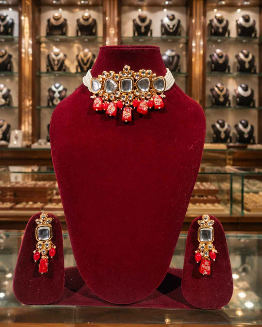 Rajwada Kundan Choker NS-1