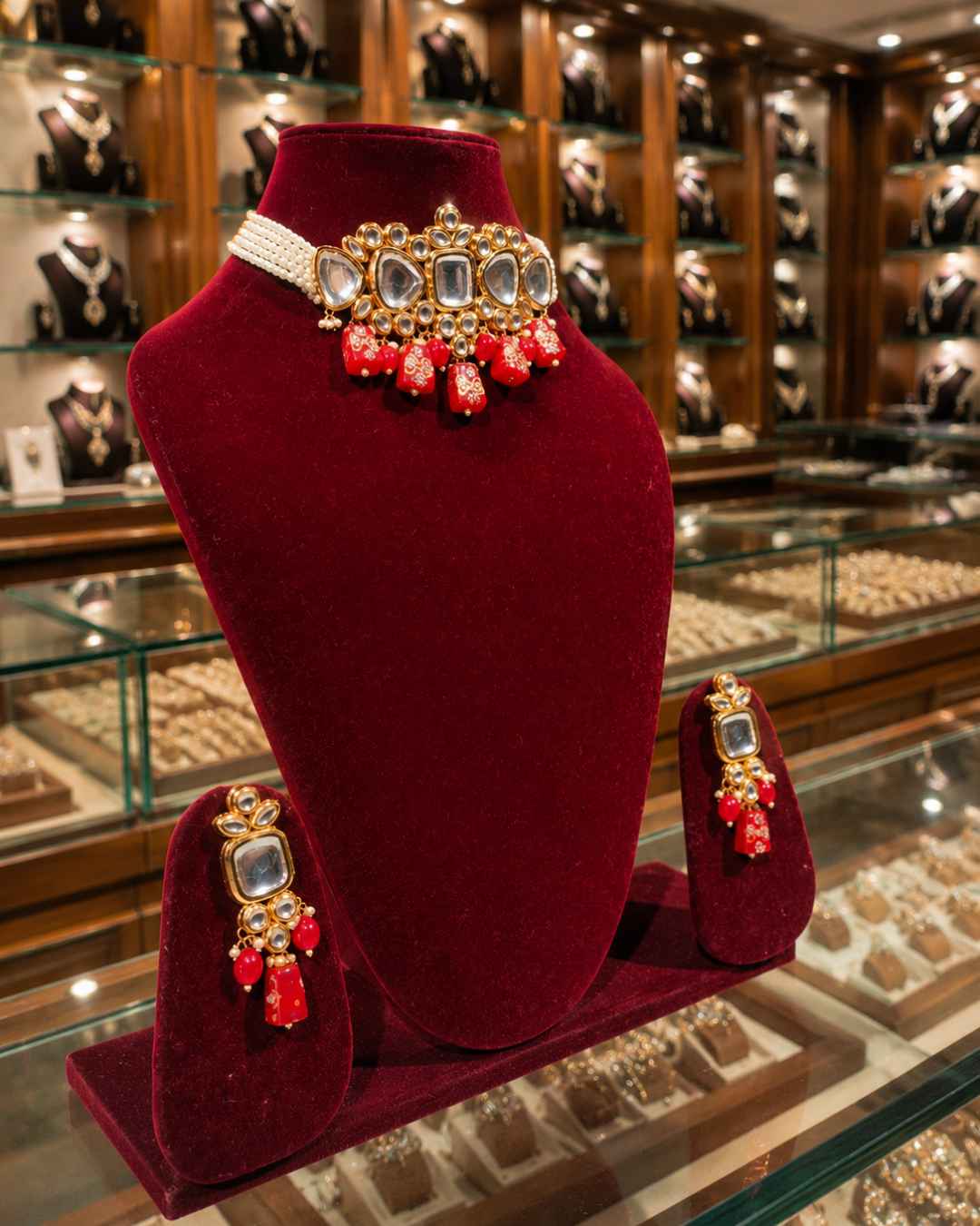 Rajwada Kundan Choker NS-1