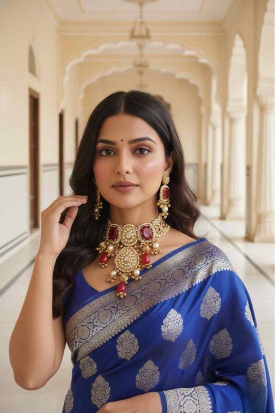 Rajwada Kundan Choker NS-2