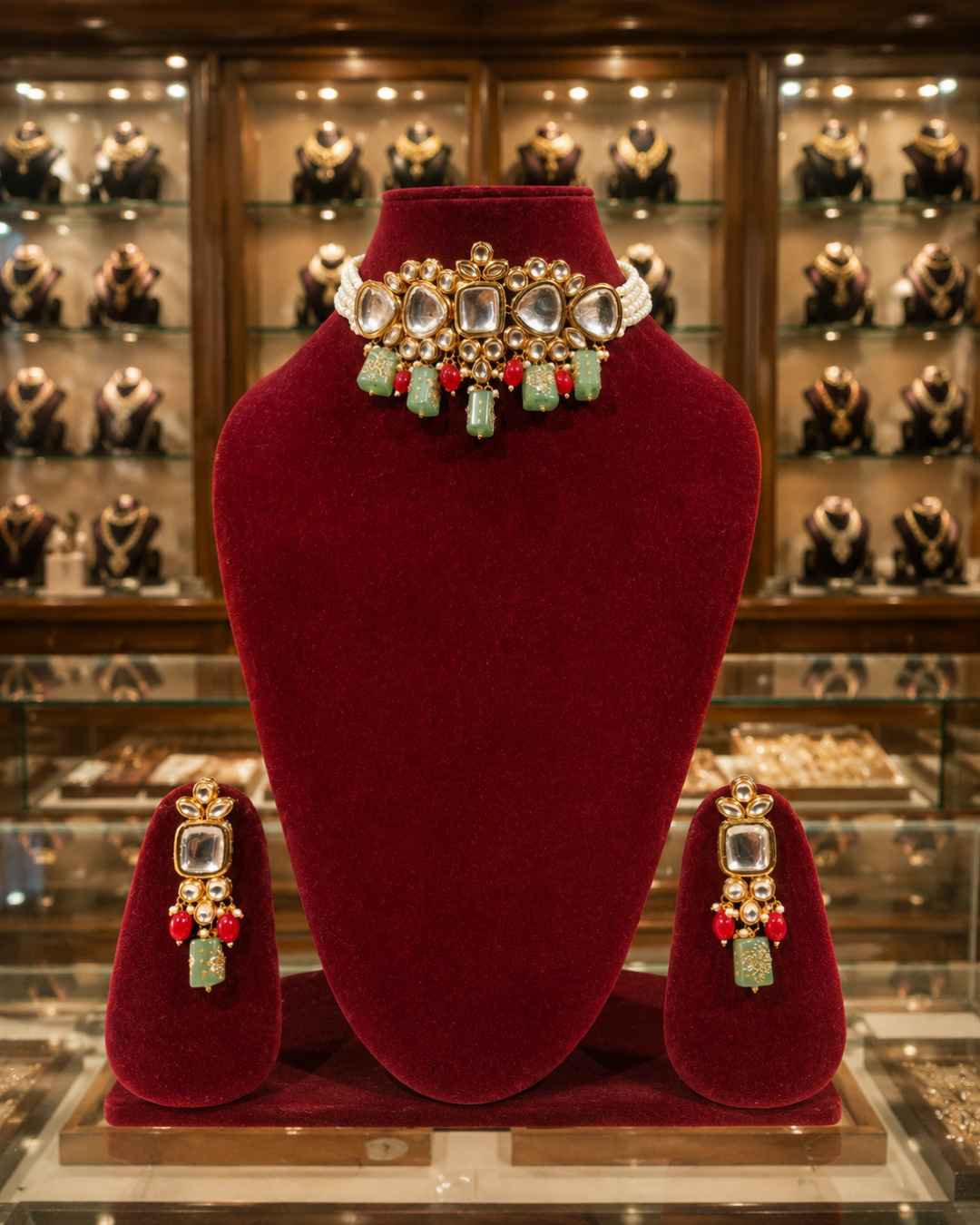 Rajwada Kundan Choker NS-2