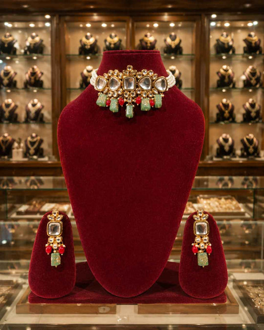 Rajwada Kundan Choker NS-2