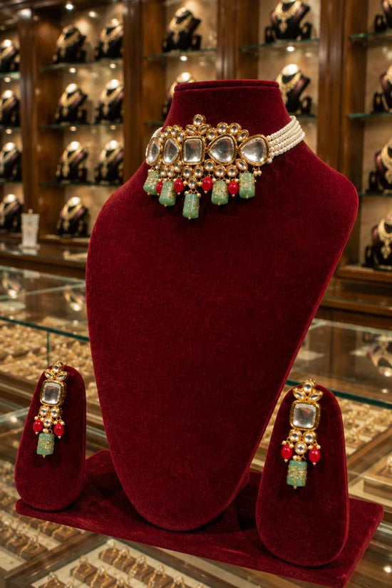 Rajwada Kundan Choker NS-2