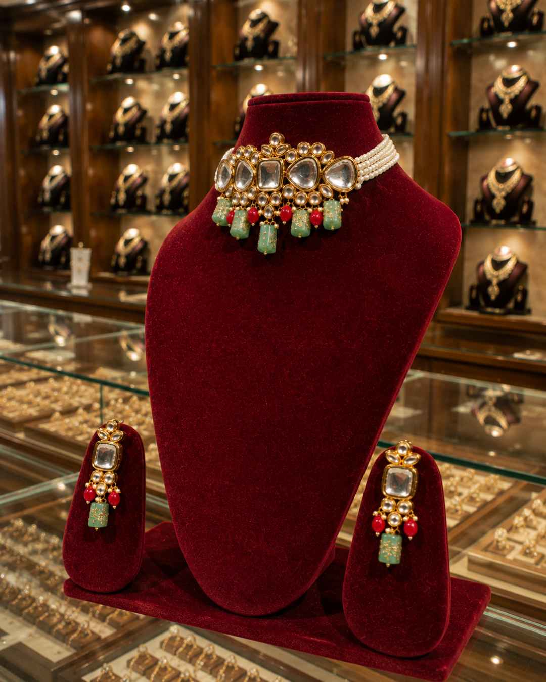 Rajwada Kundan Choker NS-2