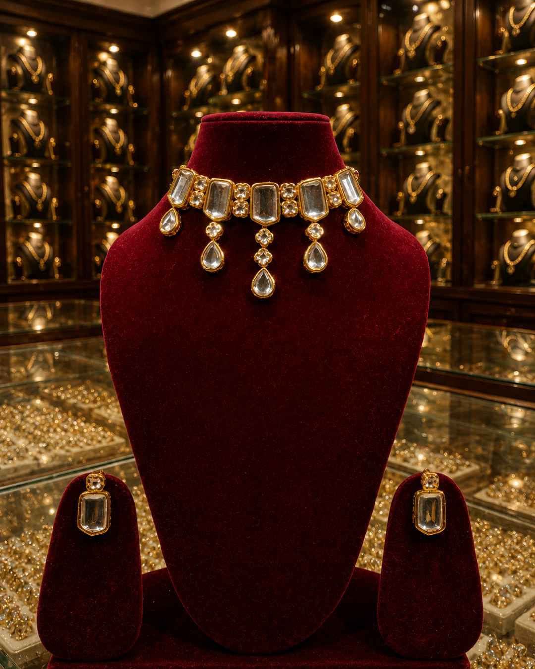 Rajwada Kundan Choker NS-8