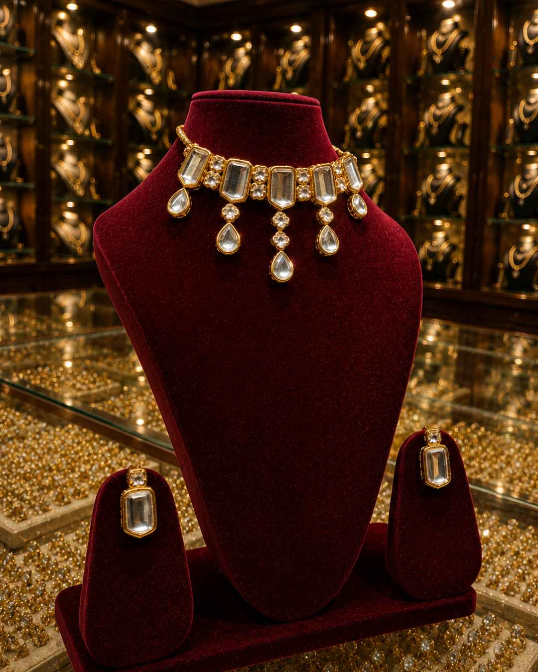 Rajwada Kundan Choker NS-8