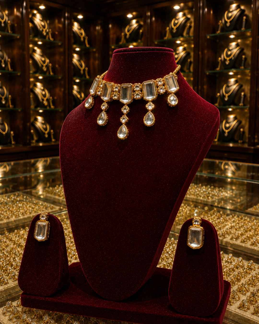 Rajwada Kundan Choker NS-8