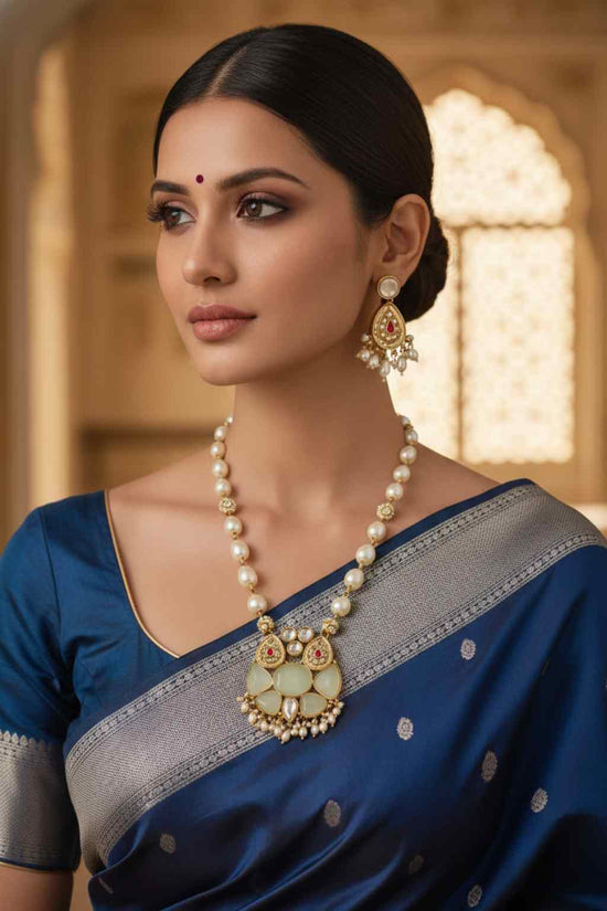 Rajwada Short Necklace Set-5