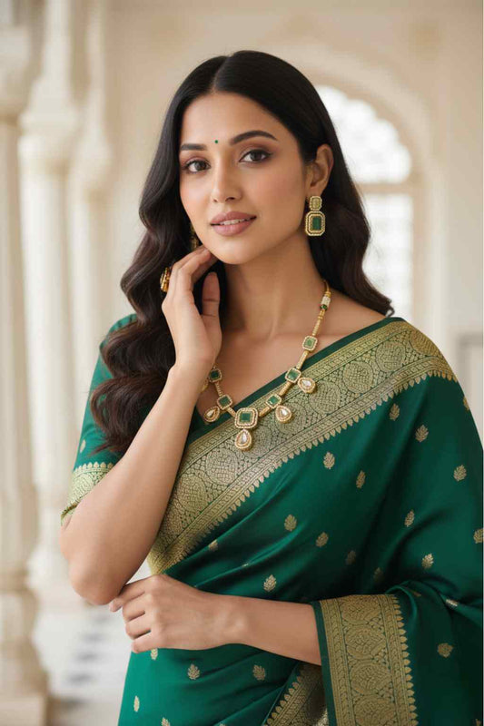 Rajwada Short Necklace Set-7